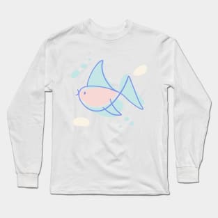 Abstract fish Long Sleeve T-Shirt